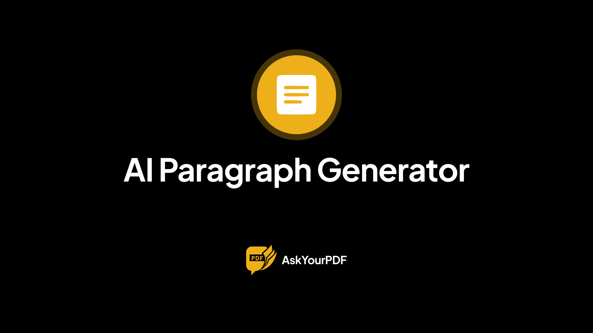 AI Paragraph Generator AI Powered AI Paragraph Generator AI Powered